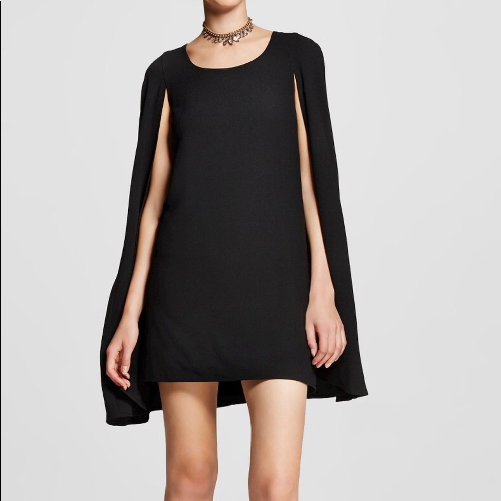 Brand new Storee Black Short cape dress